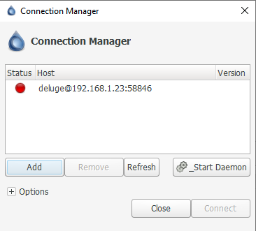 deluge client windows connect remote